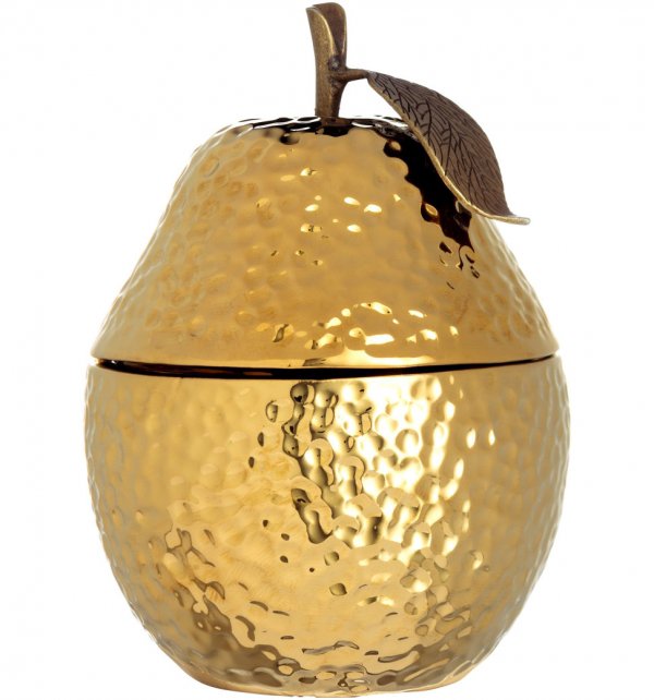 Pear-Shaped Gold Candle