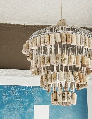 Cork Chandelier