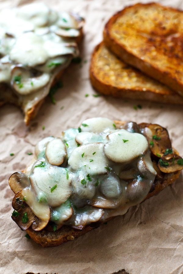 Garlic Butter Mushroom and Provone Melt