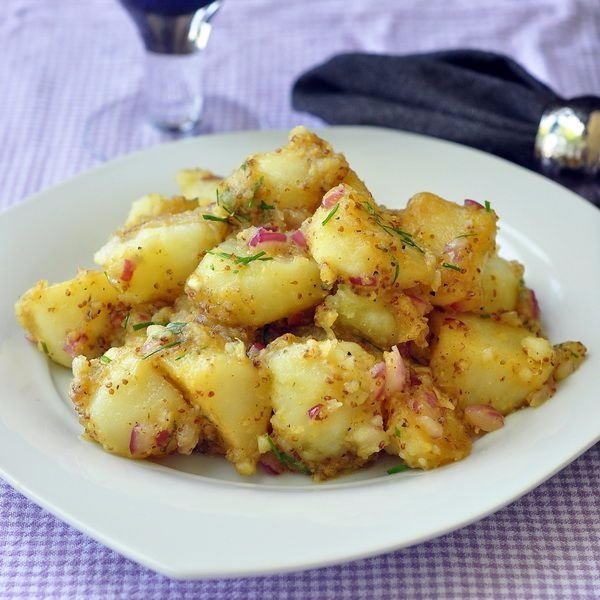 Warm Honey Dijon Potato Salad