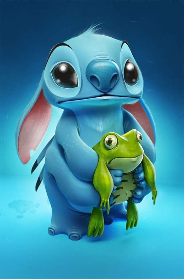 Stitch and Frog