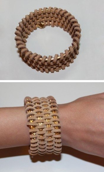 LEATHER WRAPPED BRACELET