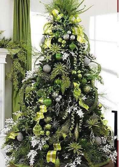 Inspiration for a NonTraditional Holiday Tree Dcor Scheme