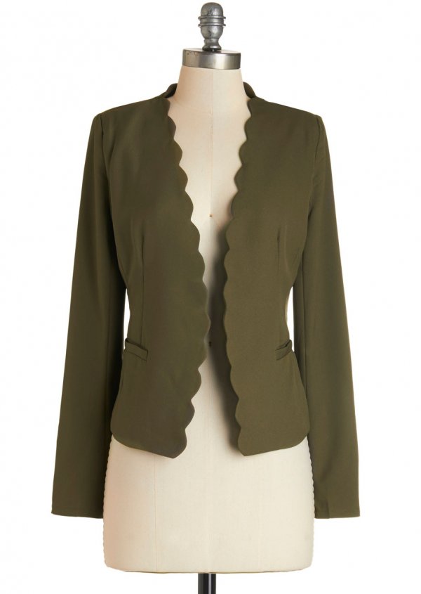 Detour Du Jour Blazer in Olive