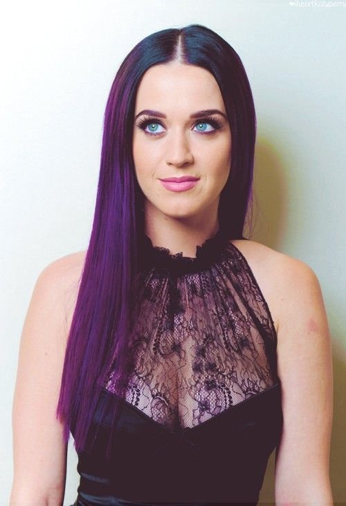 Sleek Purple + Middle Part