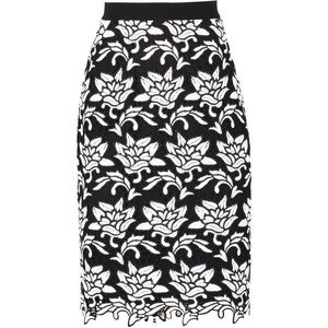 Black and White Pencil Skirt