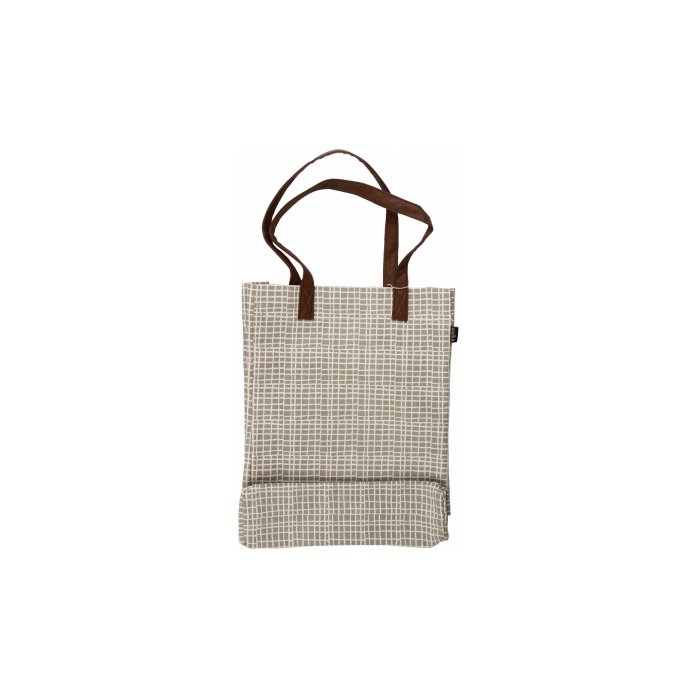 Maika Market Tote Bag, Woven Grey