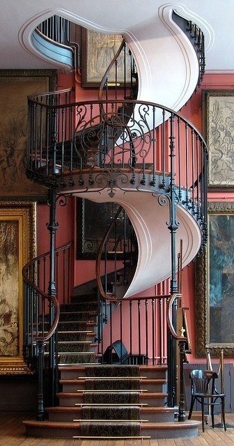 Spiral Staircase at the Musée National Gustave Moreau in Paris