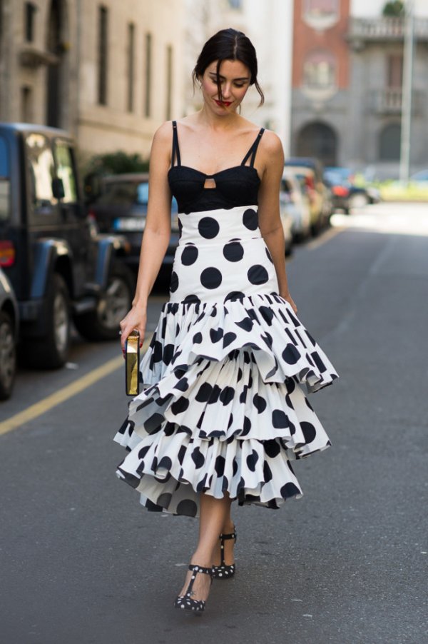 Black & White Polka Dots