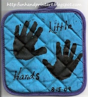 Handprint Pot Holders