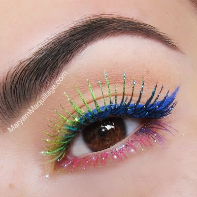 Glitter Rainbow Lashes