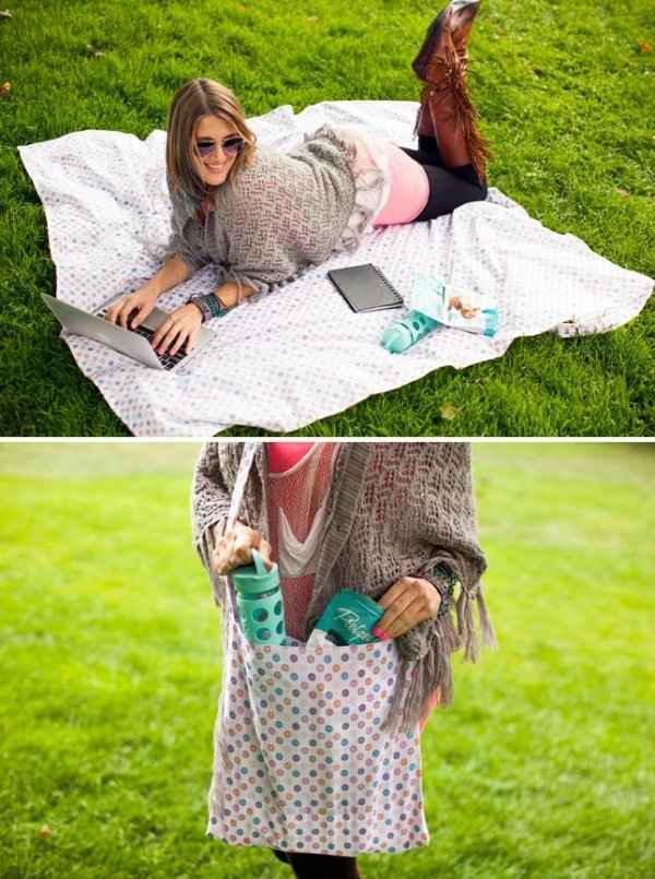 Picnic Blanket Tote