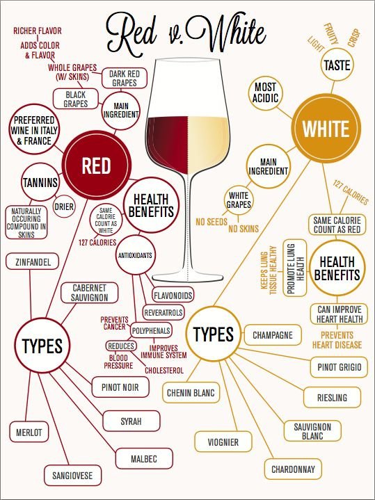 Red and White Wine