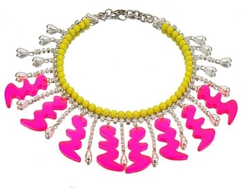 Issy Salamon Neon Squiggle Necklace