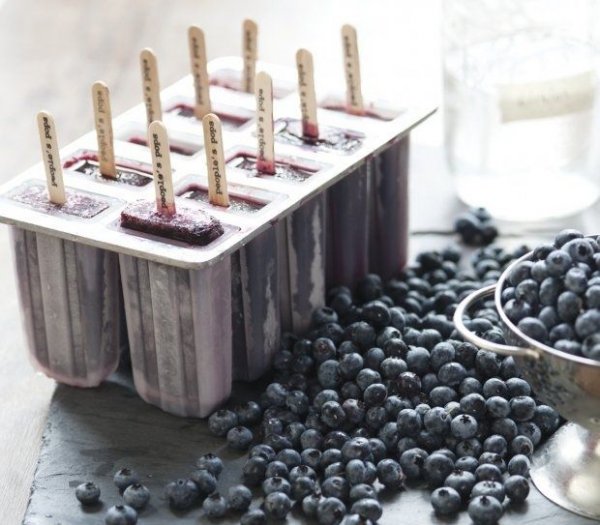 Blueberry Moonshine Popsicles