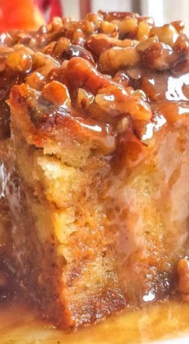 Pumpkin Praline Bread Pudding