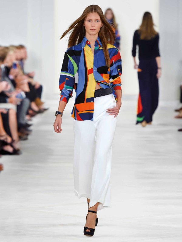 Artistic Shirt and Stark White Pants