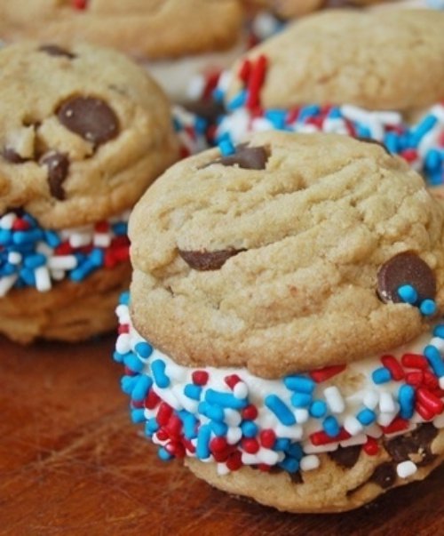 4th of July Ice Cream Sandwiches