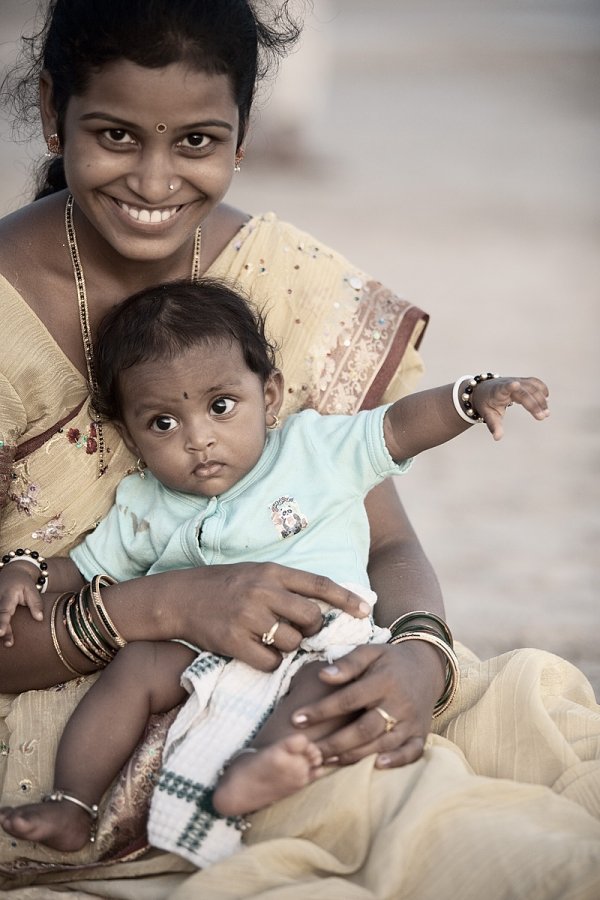 An Indian Mother and Child