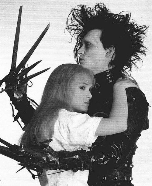 Johnny Depp & Winona Ryder in "Edward Scissorhands"