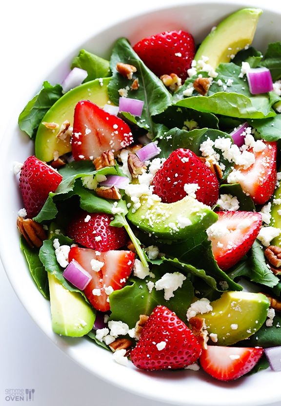 Strawberry Kale Salad