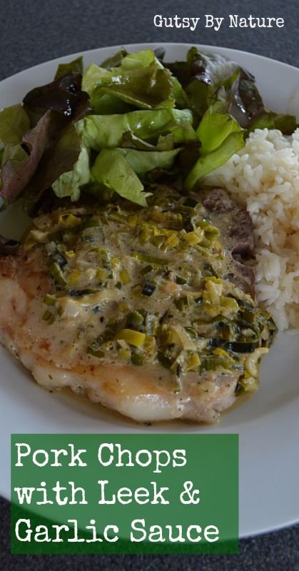 Pork Chops with Leek Sauce