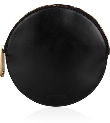 Jil Sander Circle Leather Clutch