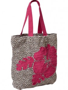 Women's Canvas-Applique Beach Tote