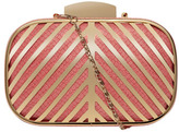 Coral Deco Bar Box Clutch