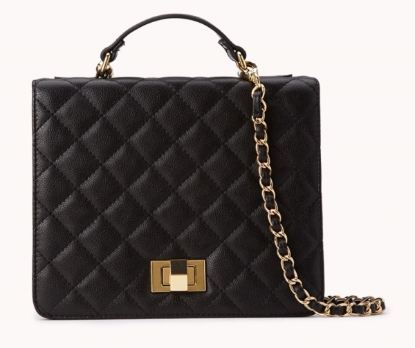 Buy WHAT A QUILTED LEATHER BLACK HANDBAG for Women Online in India