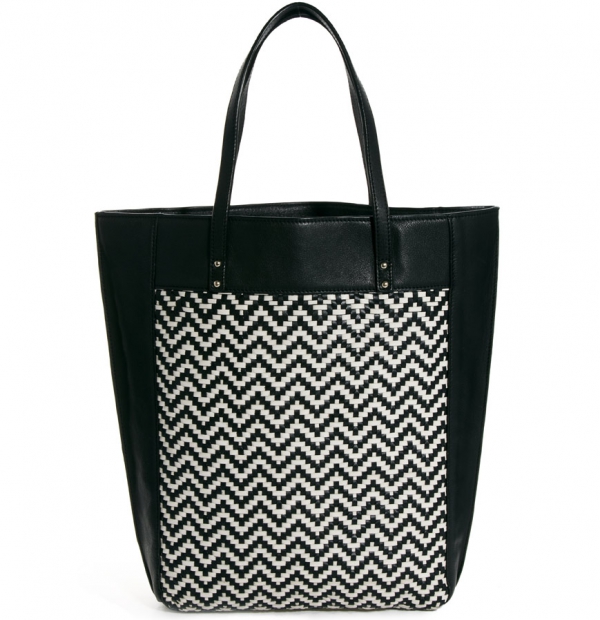 Woven Leather Shopper