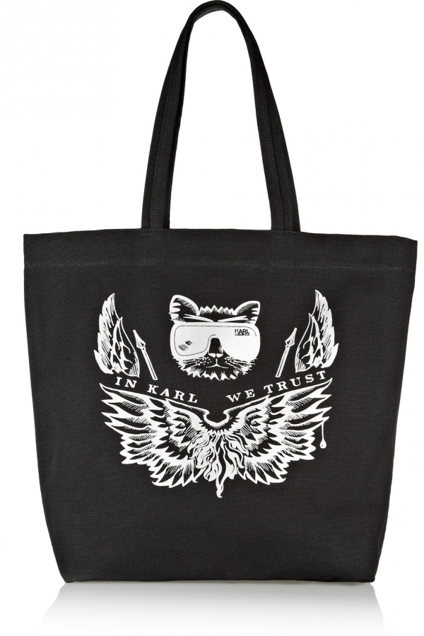 Printed Canvas Shopper