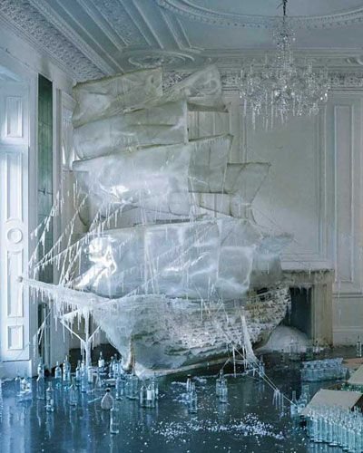 Ice Ship Sculpture ~ from Set Designer and Art Director, Rhea Thierstein