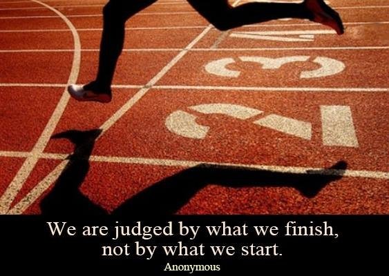 Why you must keep going when the finish line is out of sight