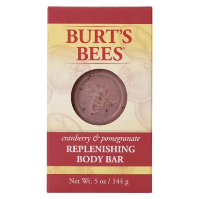 Burt's Bees Replenishing Body Bar in Cranberry & Pomegranate