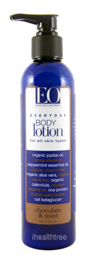 EO Products Body Lotion in Chocolate and Mint