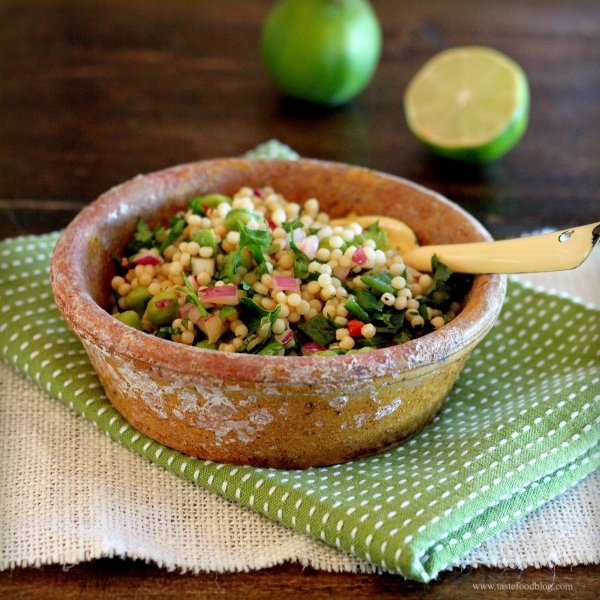 Pearl Couscous with Feta and Radicchio