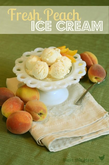 Fresh Peach Ice Cream