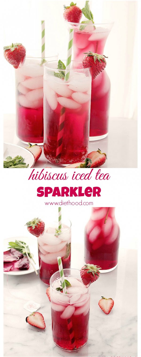 Hibiscus Iced Tea Sparkler