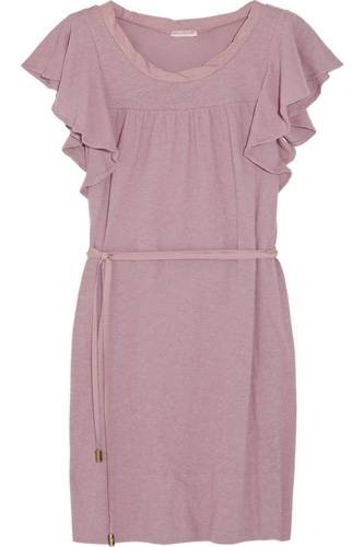 Juicy Couture Flutter-Sleeved Cotton-Jersey Dress