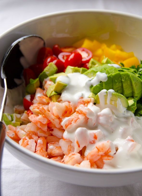 Creamy Shrimp Salad with Avocado