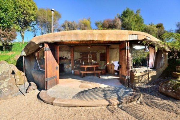 Be a Hobbit at Underhill Earth House, New Zealand