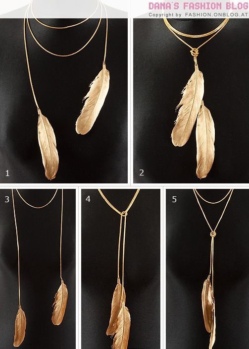 DIY Feather Necklace