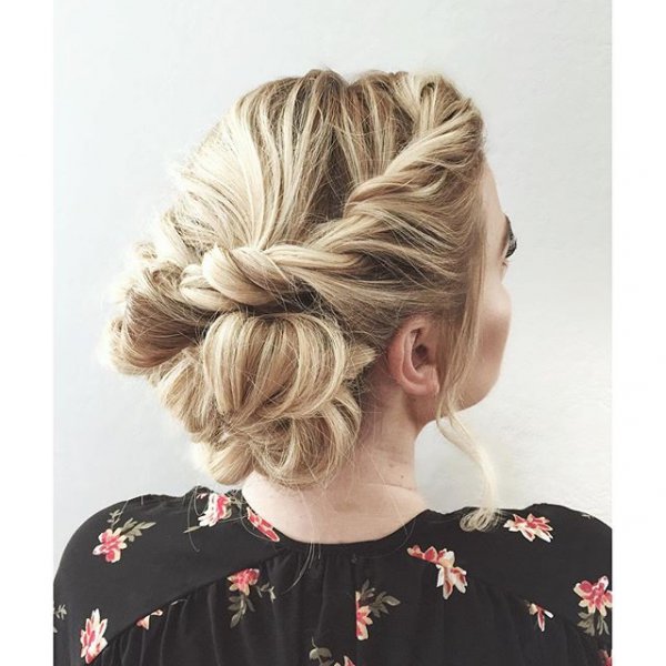 hair, hairstyle, head, chignon, bun,