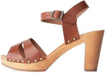 A.P.C. Wooden Heel Buckle Sandal