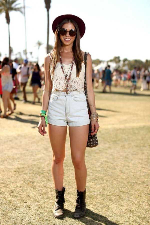 Crop Top + High Waisted Shorts