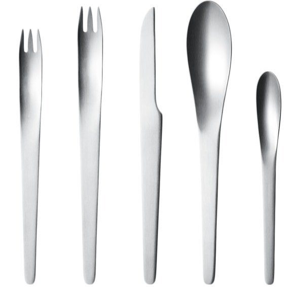 Arne Jacobsen 5-piece Steel Cutlery Set