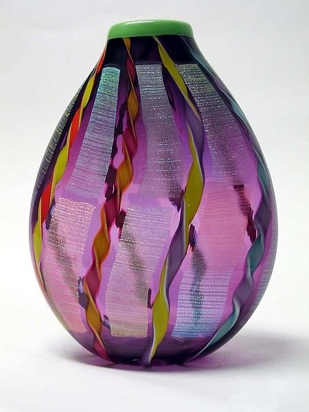 "Amethyst Dichroic Vase"