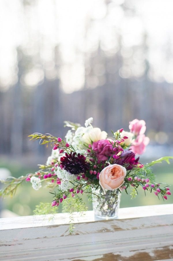 A Tiny Vase Showcases the Flowers