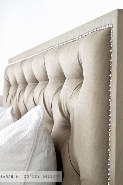 Tufted Headboard with Nailhead